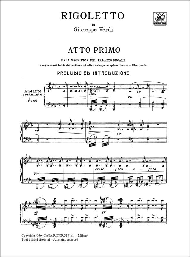 Rigoletto - pro zpěv a klavír